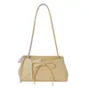 Bolso Nuevo de Nicho de Alta Gama Texturizado con Lazo Cnk tipo Baguette para Debajo del Brazo, Bolso de Hombro Cruzado Dulce y Versátil para Mujer