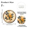 Sinal Criativo Moderno Simples para Quarto Sala de Estar Decoração de Parede de Fundo Redondo de Madeira Criativa Arte de Paisagem com Planta Verde Ornamento Pendurado
