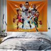 NBA Lakers Tela Colgante James Kobe Tela de Fondo Decoración de Habitación ins Tela de Fondo de Pared Lienzo de Mesita de Noche de Dormitorio