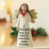 Búcaro Ángel Transfronterizo Celebra la Amistad Escultura de Resina Artesanías para el Hogar Adornos de Resina Decoraciones de Interiores