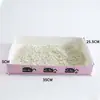 Caja de Arena Plegable Desechable para Gatos para Personas Perezosas, Inodoro Portátil para Gatos Montado en Coche, Caja de Arena Desechable Mensual de Gran Capacidad para Gatitos