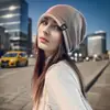 Chapéus slouchy de outono e inverno para mulheres, fazem o rosto parecer menor, adequados para cabeças grandes, chapéus de lã tricotados, modernos e versáteis, quentes e adequados para uso pós-parto