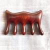 Pente de Massagem Espesso de Oito Dentes de Jacarandá Atacado Pente de Massagem de Chifre de Rinoceronte Seda Dourada Sândalo Verde Pente de Massagem de Madeira Estilo Chinês Golfinho