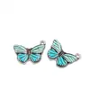 2 Colgantes de Mariposa con Bloques de Color Estampados de Gota de Aceite de Colores 15 Colores Populares para DIY Hecho a Mano Collares Pulseras Accesorios de Joyería