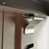 Acessórios para armário de arquivo de chapa metálica suporte de prateleira fivela espessada suporte de prateleira para armário de dormitório de funcionários clipe de gancho de aço inoxidável