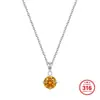 Popular en Europa y América, collar de acero inoxidable 316 con circonita multicolor, superventas en transmisiones en vivo, cadena para la clavícula con colgante de cuatro garras, venta al por mayor transfronteriza