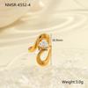Anillo de Zirconia de Moda Estilo Ins Transfronterizo Otoño e Invierno Nuevo Exquisito Lujo Accesible Acero Inoxidable de Gama Alta Joyería de Mano Venta Directa