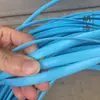 Ronda cuero sintético mimbre PE tiras de mimbre tejido a mano maceta DIY plano mimbre plástico tejido silla de exterior para ocio botella de aceite