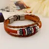 Joyería punk pulsera original de amor para estudiantes pulsera de pareja tienda de 10 yuanes suministro pulsera tejida de cuero de vaca