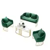 Sofá Combinado de Tela Nórdica de Lujo Ligero Salón de Belleza Fotografía de Bodas Sala de Exposiciones Área de Recepción y Negociación Cabina de Mesa y Silla para Ocio