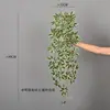 Colgante de Pared de Enredadera de Ratán Artificial Planta Verde Artificial Hoja de Manzana Manzano Cesta Colgante Enredadera Pared Rábano Verde Hoja de Siete Estrellas Colgando en la Pared