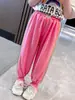 Pantalones Anti-Mosquitos para Niñas Pantalones de Verano Finos para Niños 2025 Nuevos Pantalones de Verano de Nueve Puntos para Bebés Pantalones Deportivos para Niñas Pequeñas