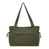Bolsa de ombro simples casual transfronteiriça estilo japonês e coreano literária versátil bolsa de mão leve para aula deslocamento bolsa tote para mulheres