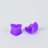 Diseño de fábrica amor silicona aurícula nicho hueco personalidad estilo europeo y americano forma de corazón joyería para perforación expansión de oreja