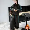 Conjunto Informal de Invierno para Niña Grande con Felpa Casual Ropa Infantil Niños Niñas Top de Cuello Alto Pantalones Casuales Ropa Deportiva Conjunto de Dos Piezas