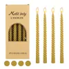 Dropshipping Internacional Velas Rosqueadas Estilo Europeu Suporte de Vela para Hotel Restaurante Ocidental Velas Pilares de Cera Domésticas Velas Cônicas Longas
