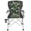 Comercio Exterior Europeo y Americano Transfronterizo Silla Plegable Portátil Personalizada para Ocio al Aire Libre Camping Viaje en Coche Pesca Camping Respaldo Reposabrazos