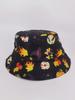 Sombrero de Pescador con Estampado de Halloween Estilo Nuevo Europeo y Americano Sombrero Cubo Tie-Dye Graffiti para Hombres y Mujeres Protección Solar y Sombreado para Exteriores Primavera y Verano