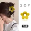 Pinza para el pelo de flor hueca tipo gel inspired por Instagram estilo coreano para mujer, accesorio para el cabello de estilo suave, versátil para el uso diario y para ir al trabajo