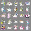 51 pegatinas decorativas impermeables con dibujos de unicornios, caballos, arcoíris y grafitis para portátil, equipaje y coche.