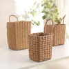 Em estoque cesto de roupa suja portátil para uso doméstico de grande capacidade cesta de armazenamento multifuncional de cor natural ins estilo cesta de armazenamento de alta aparência