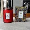 Vela aromaterápica de óleo essencial DIY Copo porta-velas vintage em relevo garrafa 250ml recipiente de cera de soja vela Ware 180g cera