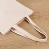 Bolsa de Lona Portátil Bolsa de Lona Lista para Usar Impresión de Color Creativa Impresión Publicitaria en Blanco Bolsa de Algodón para Compras Se Puede Imprimir con Logo
