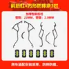 Adecuado para Qianjiang Hong 150GT barra de escape de parachoques barra de protección completa delantera y trasera protector de scooter barra de protección modificación