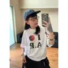 Selección de Camiseta Divertida de Algodón Puro de Manga Corta para Niños de Moda Camiseta de Media Manga Estampada Estilo Frío Universitario para Mujer Top Genial