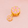Trébol de cuatro hojas amor pulsera DIY Vietnam arena oro accesorios cobre chapado en oro imitación 3D oro duro cuerda tejida a mano accesorios al por mayor