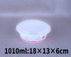 Lonchera desechable redonda de porcelana azul y blanca xyt, caja de embalaje para comida rápida para llevar, recipiente redondo de plástico, lonchera con tapa alta gruesa