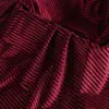 Tira de hoyo plisada terciopelo coreano terciopelo dorado terciopelo elástico pantalones ropa tela de terciopelo DIY punto