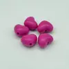 Corazón Grande de Color Sólido Acrílico, Corazón Gordo con Agujero Pasante, Corazón de Melocotón Color Caramelo Accesorios para Cadena de Teléfono Llavero DIY