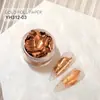 Decoración para Uñas con Foil Dorado Fragmentos de Papel de Aluminio Dorado y Plateado Pegamento de Esmalte de Uñas Flash Celebridad de Internet Pegatina Decorativa Lentejuelas para Uñas