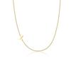 Popular Transfronterizo Collar con Colgante de 26 Letras de Doble Agujero Acero Inoxidable Cadena Clavicular Simple Combinable para Viajeros Joyería Moderna para Mujeres