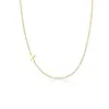 Amazon Transfronterizo Nuevo Collar de 26 Letras Collar con Colgante Lateral Joyería Linda, Pequeña y Sencilla para Mujer
