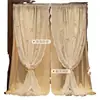Estilo Crema Francés Estilo Pastoral Princesa Cortinas de Encaje Tela de Doble Capa Gasa Integrada Oscurecimiento Cortina para Puerta de Ventana Abuhardillada Dormitorio Beige