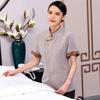 Limpieza de Habitación de Hotel Tía PA Uniforme Propiedad Residencial Limpieza de Piso Manga Corta Conjunto de Ropa de Trabajo de Limpieza Femenino Nuevo