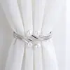 Comercio Exterior Transfronterizo Más Vendido Lujo Ligero Simple Versátil Alzapaños para Cortinas Forma de Ala Perla Metal Clips para Cortinas Venta al por Mayor