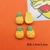 Desenho animado fruta pequena morango Abacaxi Pêssego acessórios de resina DIY gel creme presilha de cabelo caixa de armazenamento adesivo nail art