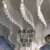 Techo Plisado de Malla de Hielo Artificial Personalizado Decoración Festiva de Tela Banquete Malla Suiza Techo Flotante Genting Accesorios de Boda