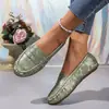 Mocasines de suela plana de comercio exterior, nuevo modelo de primavera, zapatos casuales ligeros para todas las estaciones, zapatos de slip-on para mujer, zapatos de vestir de punta redonda para mujer