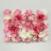 Fondo de Pared de Flores Artificiales Arreglo Floral para Fondo de Transmisión en Vivo de Influencer Hortensia Rosa Arreglo de Flores de Plástico para Sala de Transmisión en Vivo
