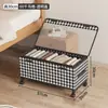 Caixa de armazenamento para debaixo da cama para dormitórios, com rodas para fácil movimentação, um design retrátil para organizar roupas e uma caixa de armazenamento à prova de poeira para debaixo da cama