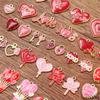 21 Pingente Multicolorido de Dia dos Namorados Gota de Óleo Amor Rosa AMOR Balão de Ar Quente Faça Você Mesmo Joias de Liga Pequenos Acessórios
