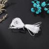 Cuerda elástica de cuentas blancas, hecha a mano, hilo elástico para joyería, pulsera, collar, cuerda de pesca, accesorios de joyería DIY