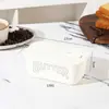 Amazon Caja para Mantequilla de Almacenamiento, Caja de PP de Grado Alimenticio de Gran Capacidad para Refrigerador para Mantequilla y Queso con Cuchillo, Sin Caja