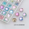 Dongzhou Crystal 10*10 Quadrado Grosso Flor de Gelo Strass Cor Mista de Alta Qualidade Strass Gelo Triturado Cintilante Decorações Redondas e Quadradas para Nail Art