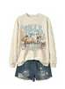Amazon eBay loja independente moda casual elegante feminina outono é meu favorito moletom com laço