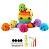 Paquete de Materiales de Crochet Más Vendido de Amazon Serie de Animales Hilo Worsted Crochet Regalo Navideño Juguete Video en Inglés